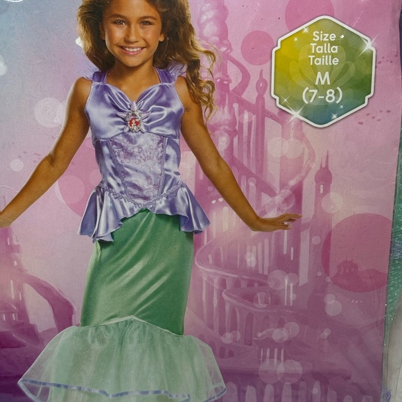 Ariel Classic Disney Princess Girls Costume. Size 7-8/Medium. - Picture 7 of 7